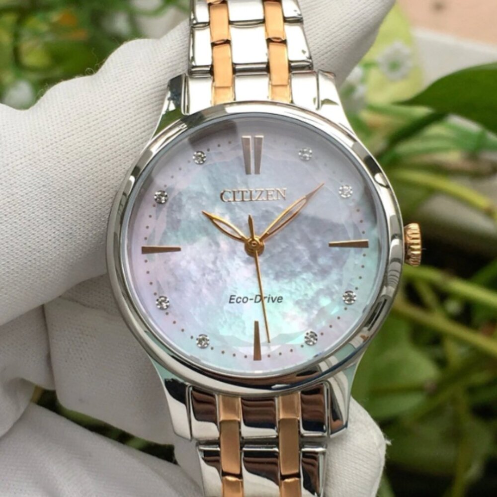 Rare Citizen Eco-Drive Two Tone Diamond - Women Watch